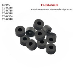 5X Pinch Roller Rubber 11.8*6*5mm for JVC TD-W218/TD-W718/TD-W518/TD-W354/TDW318