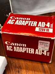 Vintage 1983 Canon TP-7 Pocket Printer Calculator w/ Box, Case, Adapter, Paper