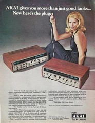 AKAI Vintage Magazine Ad 1960s Stereo Receiver Print 12x8in Metal Sign Poster