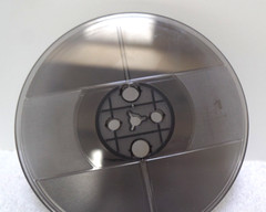 JAPAN FOGGY GRAY PLASTIC 7&Prime; inch TAKE-UP REEL for 4-track 3.75 ips 7.5 ips