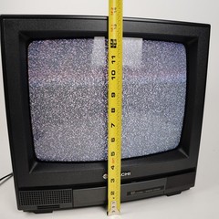 1992 Hitachi CT1394W 13&Prime; CRT TV Wood Grain Retro Gaming w/ 2 Remotes