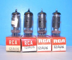 12AU6 NOS 1960s RCA radio audio amplifier vacuum tubes 4 valves tested HF94