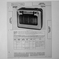 Hoffman Model A-700 Superhet Radio Receiver – SAMS Photofact ™ 1947 – New