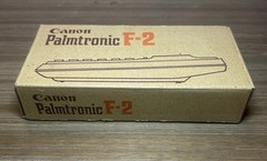 Vintage Canon Palmtronic F-2 scientific calculator w/ Box , Case and paper work