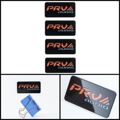 PRV Car Audio logo badge Sticker Decal DIY waterproof 50mm(1.97&Prime;)X25mm(0.98&Prime;)
