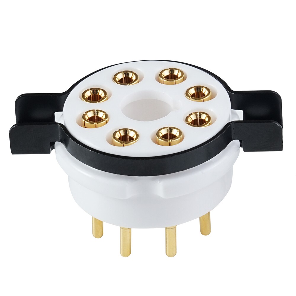 1pcs Amptata 8pin Tube Socket Octal Gold EL34 6SN7 KT88 5U4G 274B 6L6 5AR4 6V6