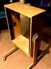 Otari 19 inch standard rail (14 space) adjustable angle Wood Cabinet Casters