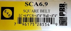 Square Belts 6.9 x .074 x .074&Prime;, 175.26 x 1.879 x 1.879 mm, Set of 2 pieces