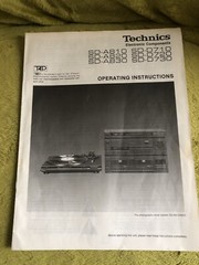 Technics Components SD-A810/820/830 & SD-D710/720/730 Owners Manual Original