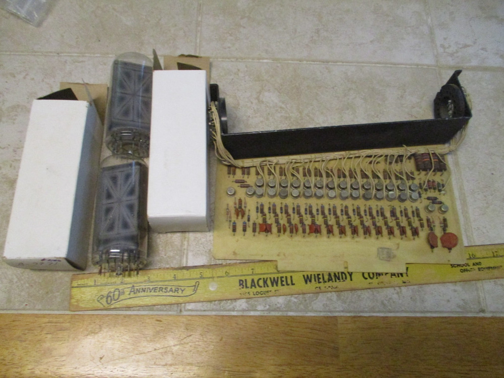 Retro VTG Collectible Ultrasonic Systems Corp B-7971 Burroughs Nixie Tube Board