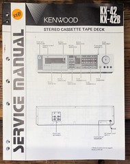 Kenwood KX-42 KX-42B Cassette Service Manual *Original*