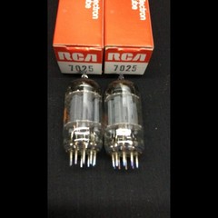 NOS Matched Pair RCA* 7025 (Low Noise 12AX7 ECC83) Premium Vacuum Tubes 8.9651