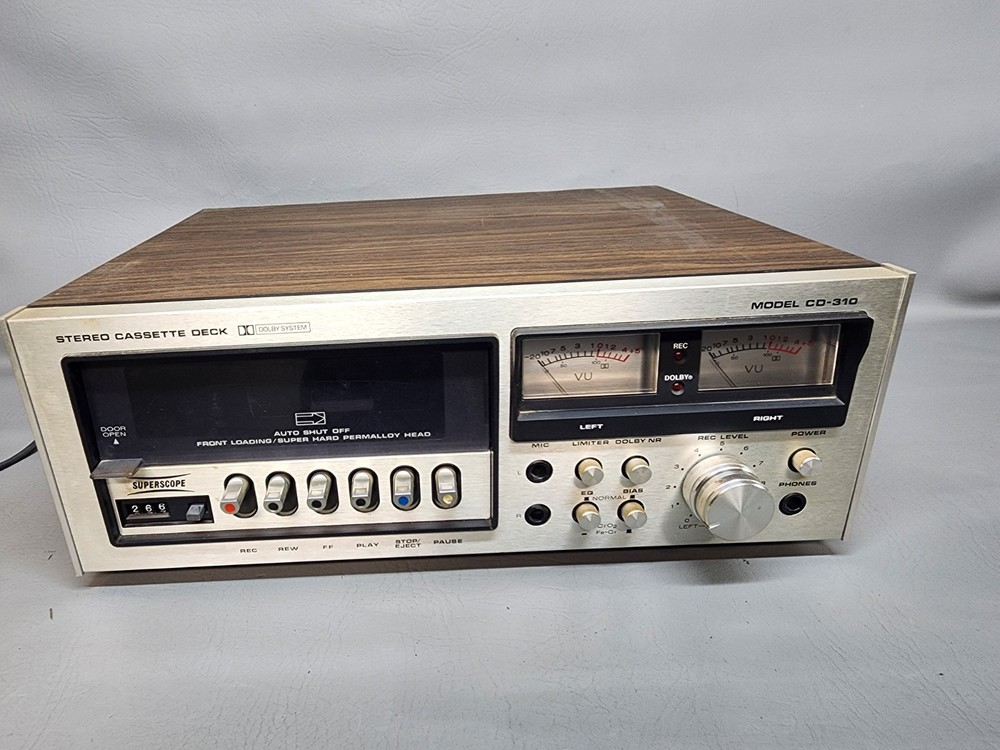 ( Parts Repair) – Superscope CD-310 Stereo Cassette Deck Tape Player