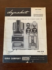 Dynakit MARK III ORIGINAL Instructions For Assembly + Diagram