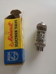 Philips Miniwatt 6EW6 vacuum tube radio TV valve. Made in Australia.