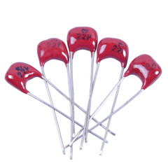 5pcs 5mm MICA Capacitor 22pF 500V Radial Silver Voltage fr Tube Guitar Amplifier