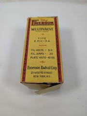 Rare NOS Emerson Multivalve EMV-3A Tube Original Box Untested
