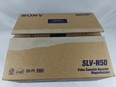 Open Box Sony VCR SLV-N50 Video Cassette Recorder Stereo with Remote RMT-V266A