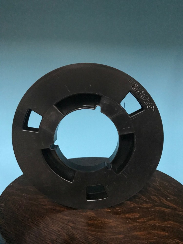 1/2&Prime; X 7&Prime; NAB Open Center Plastic Reel Black RTM RMG ATR NEW