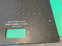 Akai GX-625 Reel to Reel Player Parting Out Very Nice Back Panel