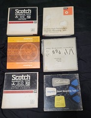 Lot of 16 Vintage Used 7&Prime; Reel to Reel Tapes Sony Scotch Basf etc. #216