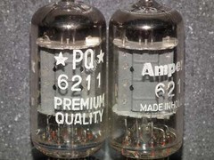 Platinum Matched Pair 6211 AMPEREX ~ECC82 Tested NOS Welded Anodes ECC802S