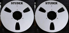 2X silvery 10.5 » Aluminium tape reel for Studer Reel To Reel tape recorder