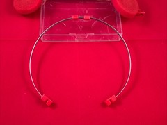 RECOTON ST-106 RED DYNAMIC STEREO HEADPHONES VINTAGE Tested Good Condition