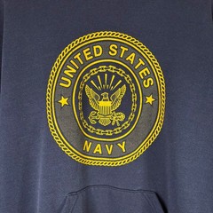 90&rsquo;s Vintage United States Navy Soffe Hoodie Blue L