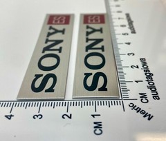 Sony ES Speaker Grill Badges Pair Custom Made Aluminum