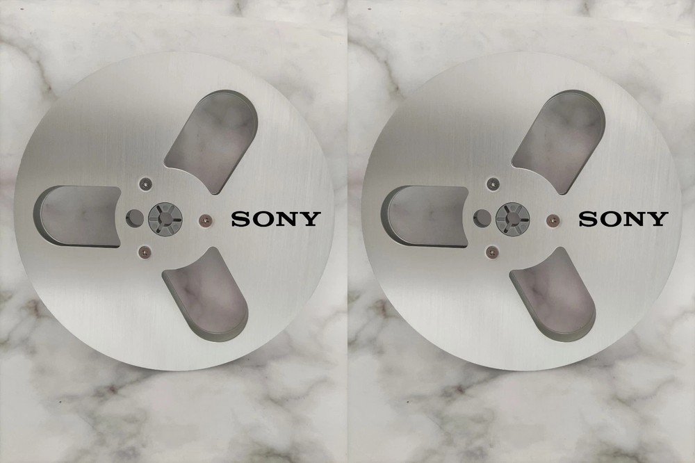 One Pair 7 » SONY Tape Reel silvery Aluminum for Reel to Reel Empty Take up Reel