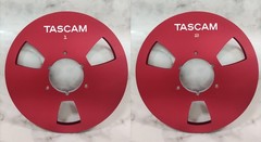 One Pair silvery TASCAM 10.5 » 1/4 Aluminum Reel to Reel Tape Reel RE-1400