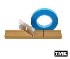 Splicing Block Kit Open Reel 1/4&Prime; Gold Anodized Aluminum, Splice Tape, GEM Blade