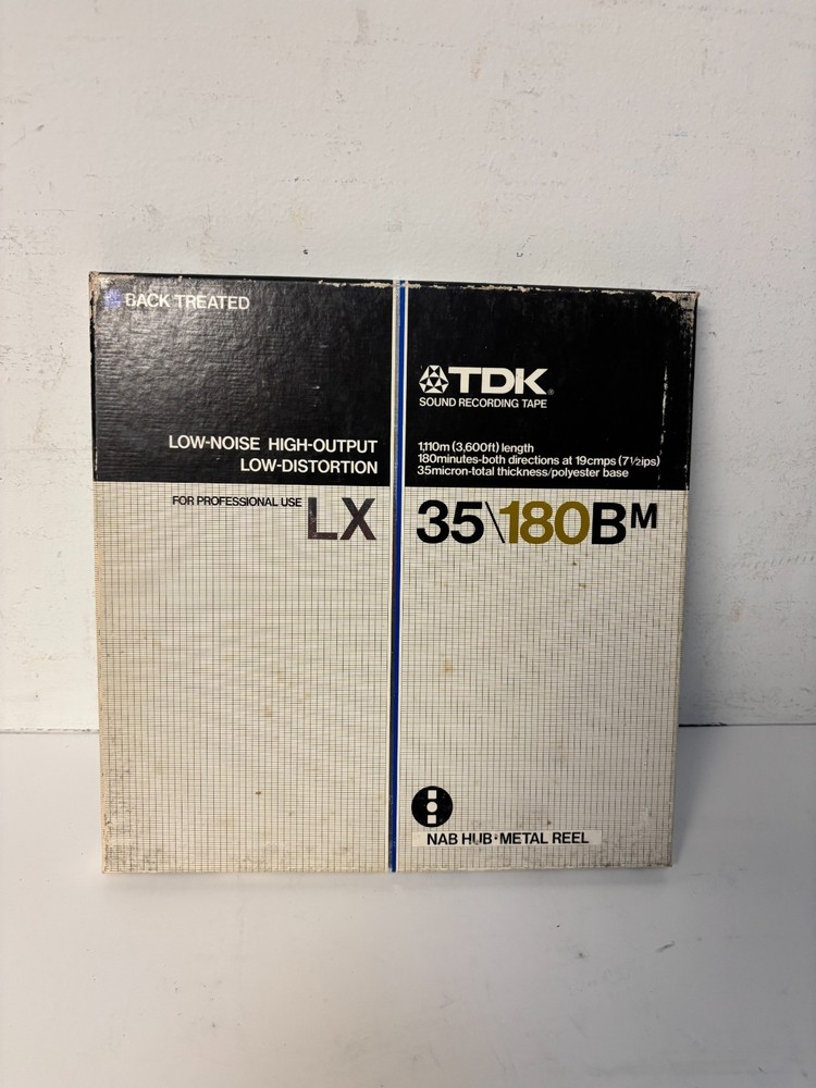 TDK LX 35180Bm 10.5&Prime; inch reel, 1/4 inch Recording Tape