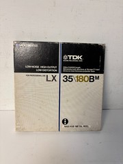 TDK LX 35180Bm 10.5&Prime; inch reel, 1/4 inch Recording Tape