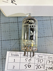 Mullard ECC82 12AU7 Vacuum Tube Long Plate Vacuum Electron Tube (TESTED W/ TV-7