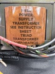 VINTAGE TRIAD F-93X POWER SUPPLY TRANSFORMER, NOS, NEW IN BOX