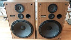 Vintage Pioneer CS-G404 Speakers. Large Floor 3-Way Speakers 15&Prime; Woofers Tested
