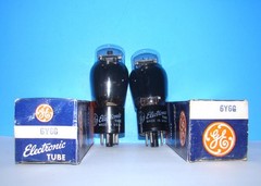 No 6Y6G radio GE vintage NOS electron audio vacuum tubes 2 valves tested ST 6Y6