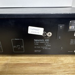 NAKAMICHI 480 Vintage 2 Head Cassette Deck Tape Player for Parts / Repair