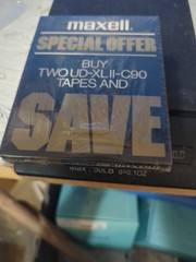 2-NEW 80&rsquo;s MAXELL UD XL II C90 High Bias Type 2 Blank Cassette Tape VTG Sealed+