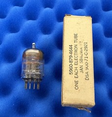 ONE RAYTHEON 5842 WA Tube NOS / Computerized Tested= 87.8% mA , 95.5% gm /417A