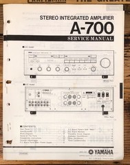 Yamaha A-700 Amplifier Service Manual *Original*