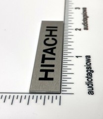 Hitachi Badge Logo Custom Made Aluminum Free Turntable Amplifier Receiver