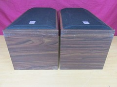 Cerwin-Vega VS-80 Speakers Pair 8” 2-Way Vintage USA Red Woofer Wood Cabinet
