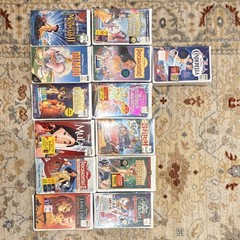 Philips DVP3345VB/F7 DVD VHS Combo Player + 39 Disney VHS Tapes Lot Tested 4-Hea