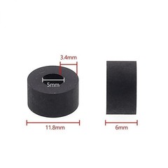 5X Pinch Roller Rubber 11.8*6*5mm for JVC TD-W218/TD-W718/TD-W518/TD-W354/TDW318