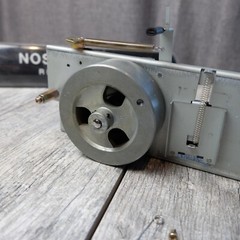 Tascam TSR-8 Reel to Reel – Transport Assembly w/ Flywheel Lift Pinch Roller Arm