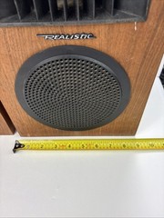 VINTAGE 70s Radio Shack Realistic Minimus-5 Tandy Wood Bookshelf Speaker 40-255B