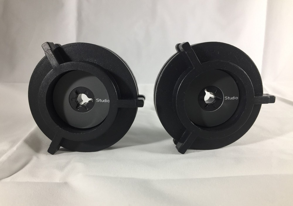 PAIR PLASTIC NAB HUB ADAPTERs FOR REVOX or AKAI PIONEER TEAC TASCAM